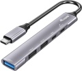 USB-Hub (USB 3.1) C-Stecker an 1x A , 2x C passiv Equip PnP