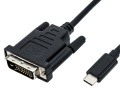 USB-Kabel C an DVI 1m ROLINE