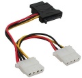 Stromversorgungs-Adapter SATA S-B an 2x 13,34cm Stecker