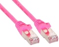 TP-Kabel  1m SF/UTP, Cat.5e, pink, 1m