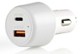 USB KFZ Ladegerät 1x USB-C, 1x USB (QC 3.0) 30W