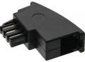 Adapter TAE-F Stecker auf RJ11 Buchse