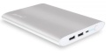 Powerbank Inline USB 16.000 mAh silber