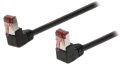 TP-Kabel  0.5m schwarz Kategorie 6 Stecker 90° abgewinkelt