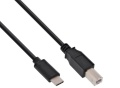 USB-Kabel 2.0 C-Stecker an B-Stecker Schwarz