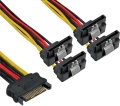 Stromversorgungs-Adapter SATA Buchse an 4x SATA-Stecker