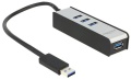 USB-Hub (USB 3.0)   4 Ports Delock 62534 Aluline