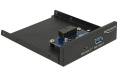 Frontpanel Delock 1x USB-A, 1x USB-C,  USB 3.1 Gen 1