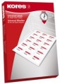 Etiketten 192x38mm Weiß Inkjet/Laser/Copy für Ordner KORES